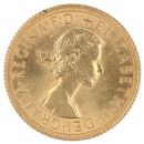 1963 Elizabeth II First Portrait UK Full Sovereign Coin
