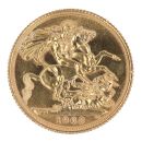 1963 Elizabeth II First Portrait UK Full Sovereign Coin
