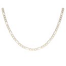 9ct Yellow Gold Figaro Chain 18"