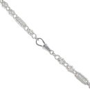 Silver Stars And Bars Chain 18" By Icesia