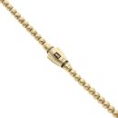 14ct Yellow Gold Monaco Bub Plain Lock Chain 24"
