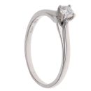 9ct White Gold 0.25ct Brilliant Cut Diamond Solitaire Ring