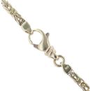 9ct Yellow and White Gold Byzantine Bar Chain 22"