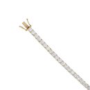 18ct Yellow Gold 8.20ct Brilliant Cut Diamond Tennis Bracelet 7"