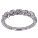 Platinum 0.35ct Round Brilliant Cut Diamond Five Stone Ring