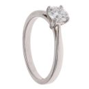 Platinum 0.60ct Brilliant Cut Diamond Solitaire Ring