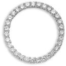 18ct White Gold 1.00ct Diamond Circle Pendant