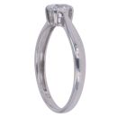9ct White Gold Cubic Zirconia Single Stone Ring