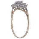 9ct Yellow Gold Cubic Zirconia Cluster Ring
