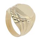 14ct Yellow Gold Oval Signet Ring
