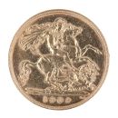 1909 Edward VII Large Head UK Half Sovereign Coin