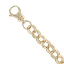 9ct Yellow Gold Patterned Belcher Bracelet 8"