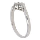 9ct White Gold 0.20ct Brilliant Cut Diamond Cluster Ring