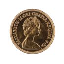 1982 Elizabeth II Decimal Portrait UK Half Sovereign Coin