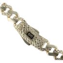 14ct Yellow Gold Monaco Edge Alternate Flex Lock Curb Chain 18"