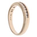 9ct Yellow Gold 0.25ct Brilliant Cut Diamond Half Eternity Ring