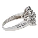 18ct White Gold 1.75cts Diamond Cluster Ring