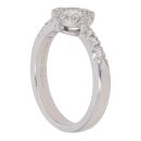 18ct White Gold 0.58ct Brilliant Cut Diamond Cluster Ring