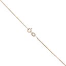 9ct Yellow Gold 0.03ct Diamond and Amethyst Cluster Pendant and Chain 18"