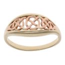 9ct Yellow And Rose Gold Celtic Knot Clogau Ring