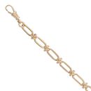 9ct Yellow Gold Fancy Bracelet 8"
