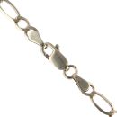 9ct Yellow Gold Patterned Cross Pendant and Figaro Chain 18"