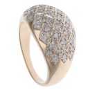 9ct Yellow Gold 0.35ct Brilliant Cut Diamond Cluster Ring