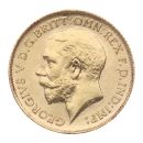 1914 George V Large Head UK Half Sovereign Coin