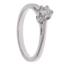 9ct White Gold 0.25ct Brilliant Cut Diamond Solitaire Ring