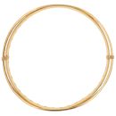22ct Yellow White and Rose Gold Diamond Cut Patterned Wave Bangle