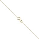 9ct Yellow Gold 0.05ct Diamond And Red Gemstone Pendant And Chain 18"