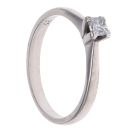 18ct White Gold 0.25ct Princess Cut Diamond Solitaire Ring