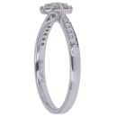 18ct White Gold 0.36ct Brilliant Cut Diamond Cluster Ring