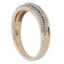 9ct Yellow Gold 0.15ct Diamond Fancy Ring