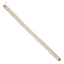 9ct Yellow Gold Fancy Curve Bracelet 7.5"