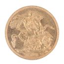 1909 Edward VII Large Head UK Full Sovereign Coin