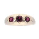 9ct Yellow Gold Garnet Signet Ring