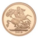 2019 Elizabeth II Fifth Portrait UK Full Sovereign Coin