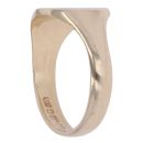 9ct Yellow Gold Star Shield Signet Ring