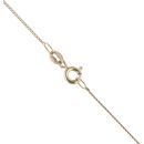 9ct Yellow Gold 0.02ct Diamond and Pearl Pendant and Chain 18"