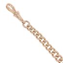 9ct Rose Gold Albert Bracelet 7.5"
