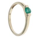 9ct Yellow Gold Emerald Solitaire Ring