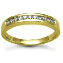 18ct Yellow Gold 0.25ct Channel Set Diamond Ring