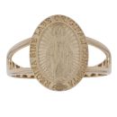 14ct Yellow Gold Our Lady Disc Ring