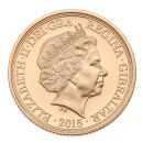 2015 Elizabeth II Sir Winston Churchill Commemorative Gibraltar Full Sovereign Coin Boxed