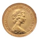 1982 Elizabeth II Decimal Portrait UK Half Sovereign Coin