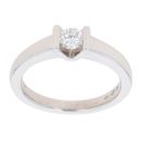 Platinum 0.20ct Brilliant Cut Diamond Solitaire Ring