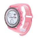 Omega Moon Swatch 'Mission to the Pink MoonPhase' Pre Owned Watch