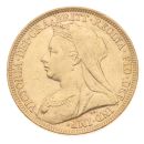 1896 Vitoria Old Head Australia Full Sovereign Coin