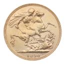 1890 Victoria Jubilee Head UK Full Sovereign Coin